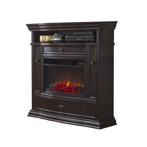 Style Selections 48 In W Espresso Infrared Quartz Electric