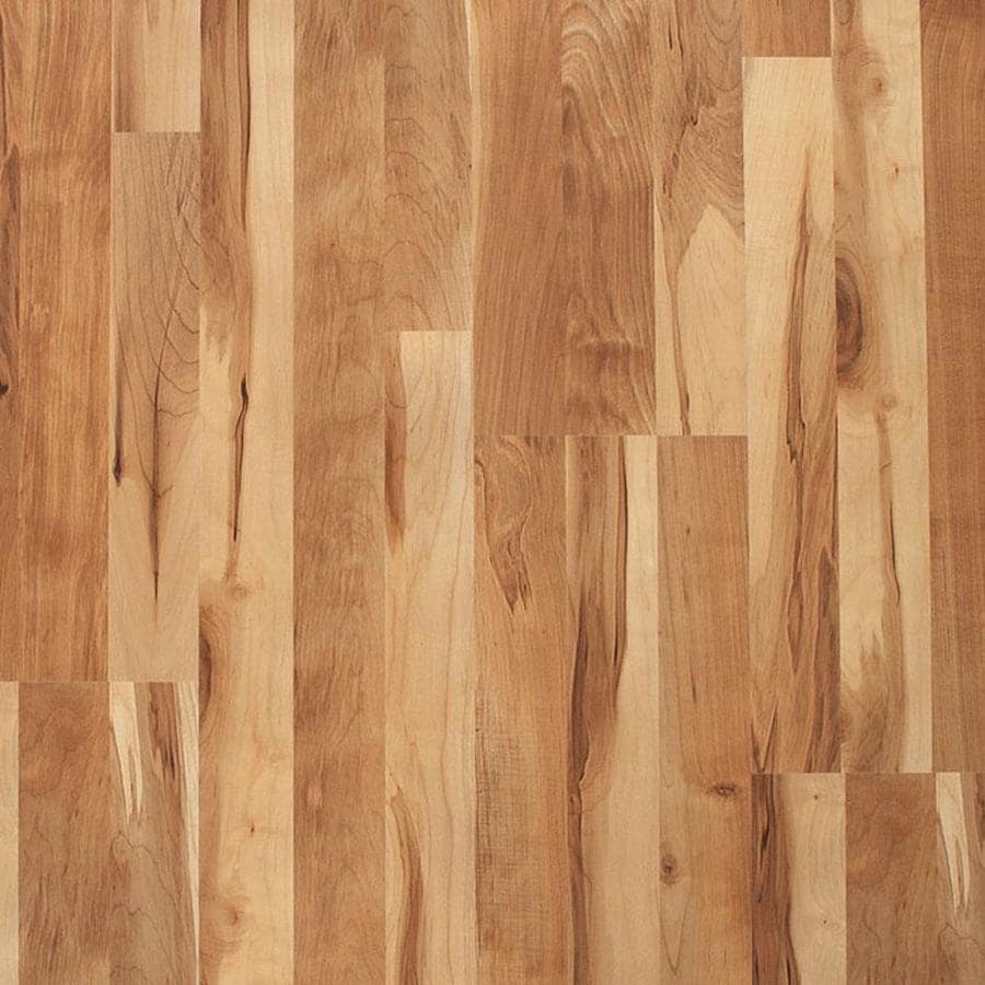 Shop Style Selections 8.07-in W x 3.97-ft L Natural Maple Smooth ...