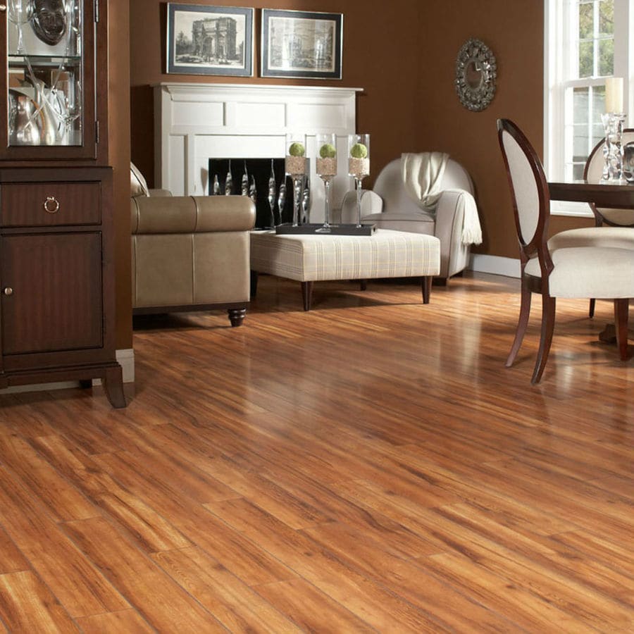 Style Selections 4.92-in W x 3.97-ft L Moroccan Wood Plank Laminate ...