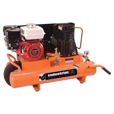 Industrial Air Industrial Air Contractor 8-Gallon Single Stage Portable Gas Horizontal Air Compressor