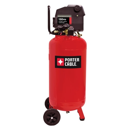 PORTER-CABLE 26-Gallon Single Stage Electric Air Compressor in the Air ...