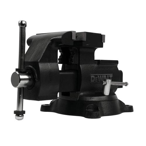 DEWALT 5.5 in. DoubleJaw Reversible Bench Vise in the Vises department