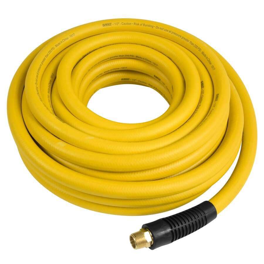 DEWALT 1/2in Kink Free 50ft Rubber Air Hose at