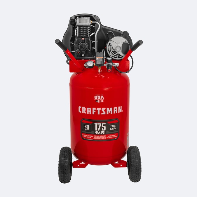 Craftsman 30 Gallon Single Stage Portable Corded Electric Vertical Air