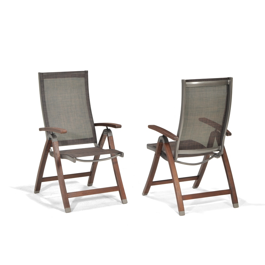 Allen + Roth Set Of 2 Woodwinds Wood Sling-Seat Patio Chairs At Lowes.com