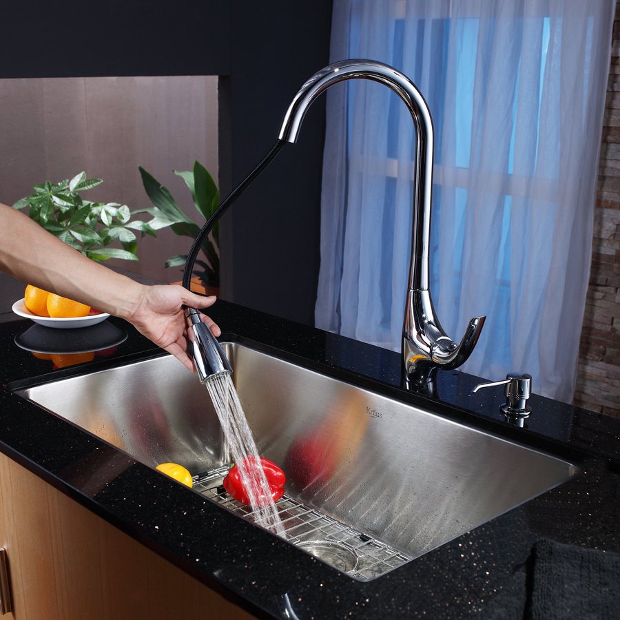 Kraus KHU100-30-1621-30CH Kitchen-Sinks - View #8