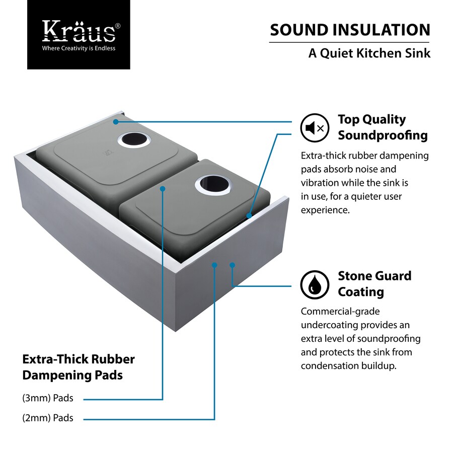 Kraus KHF204-33 Stainless-Steel-Kitchen-Sinks - View #3
