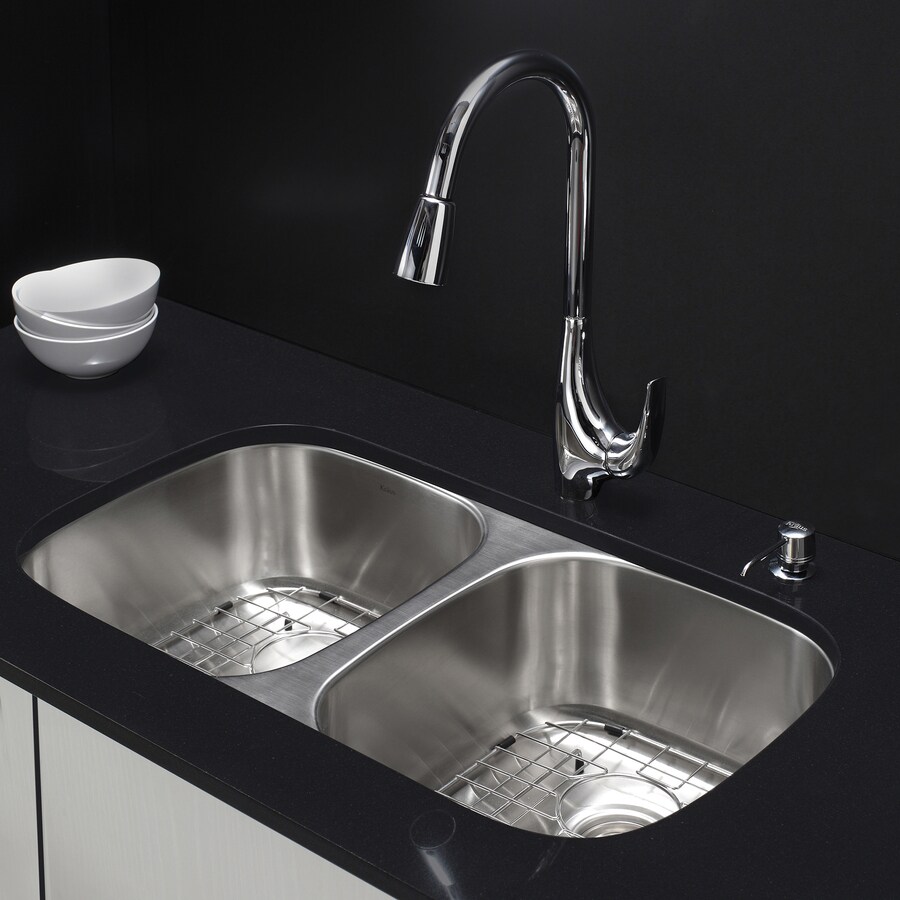 Kraus KBU29 Stainless-Steel-Kitchen-Sinks - View #2