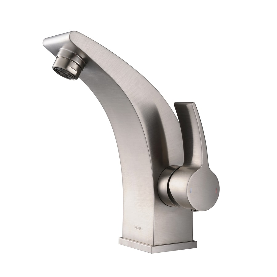 ... Illusio Brushed Nickel 1-Handle Single Hole WaterSense Bathroom Faucet