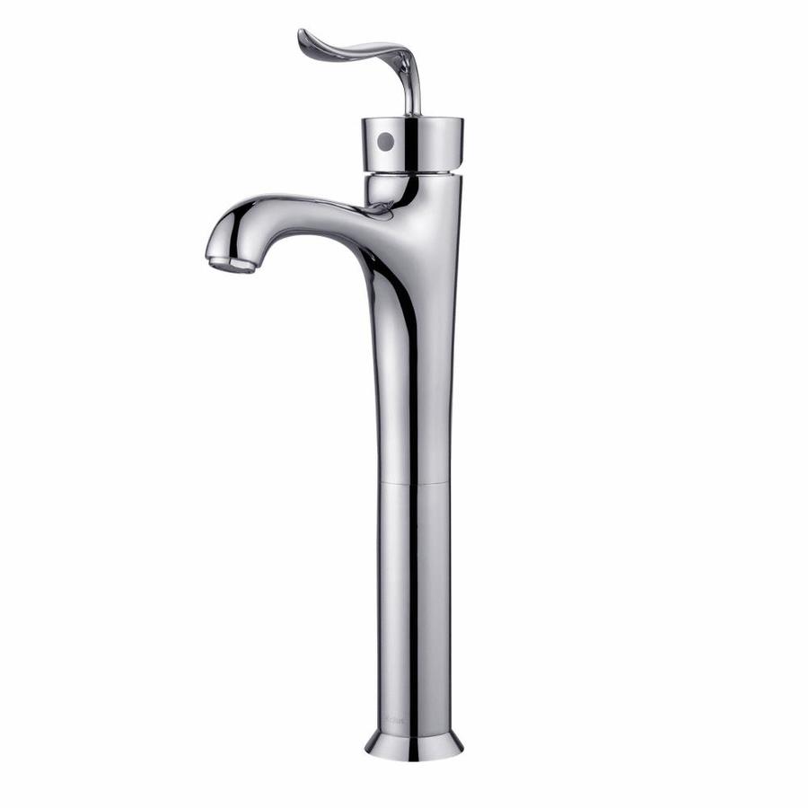 Kraus Premier Chrome 1 Handle Vessel Watersense Bathroom Sink