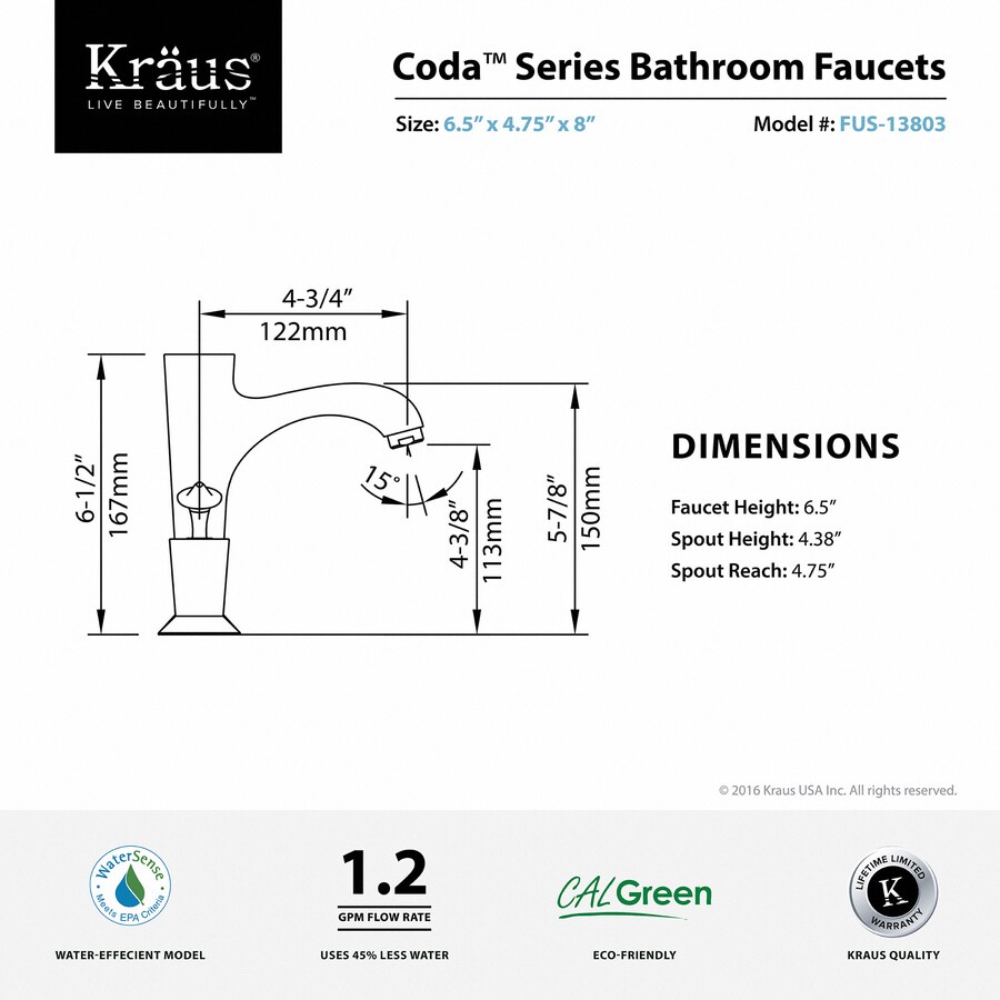 Kraus FUS-13803BN Lavatory-Faucets - View #7