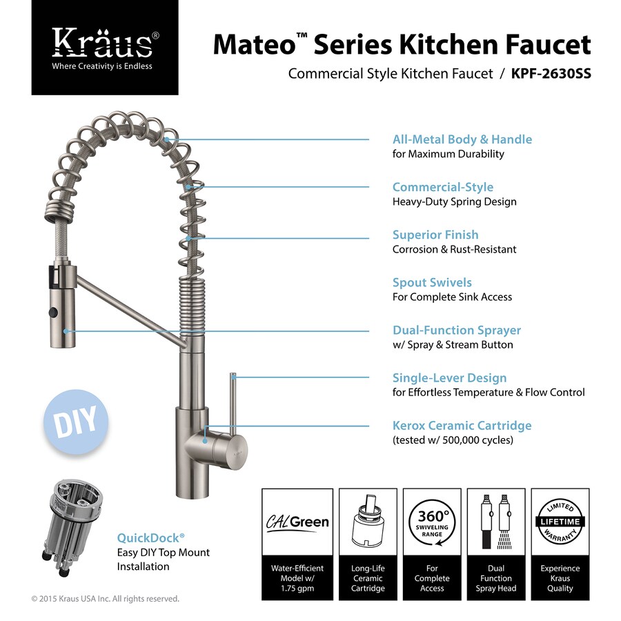 Kraus KPF-2630-2600-41SS Kitchen-Faucets - View #3