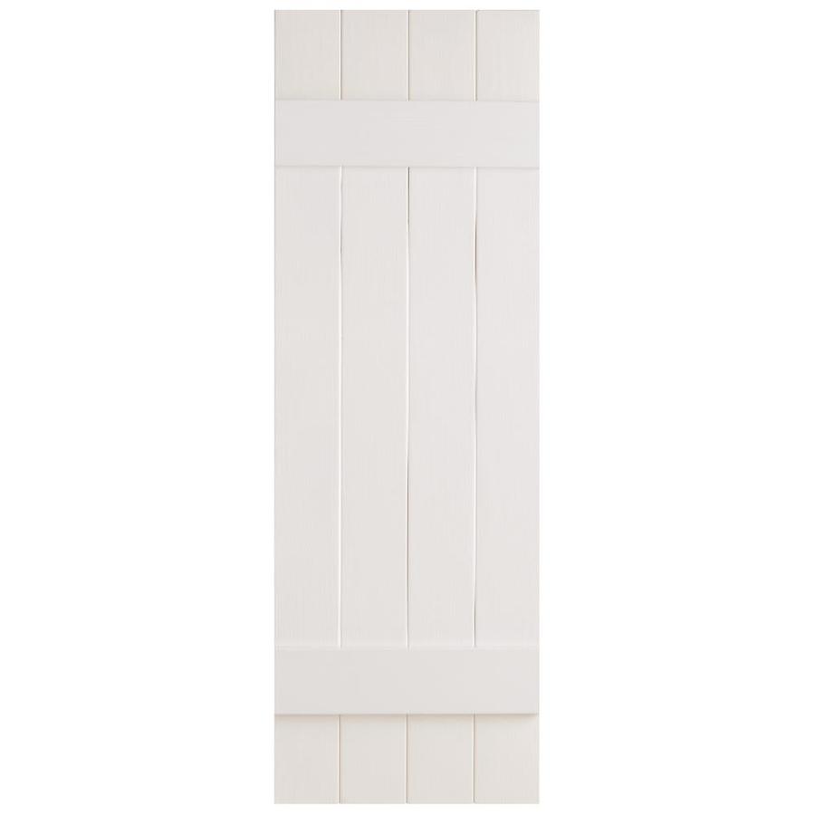 Alpha Paintable Board and Batten Vinyl Exterior Shutters 14in