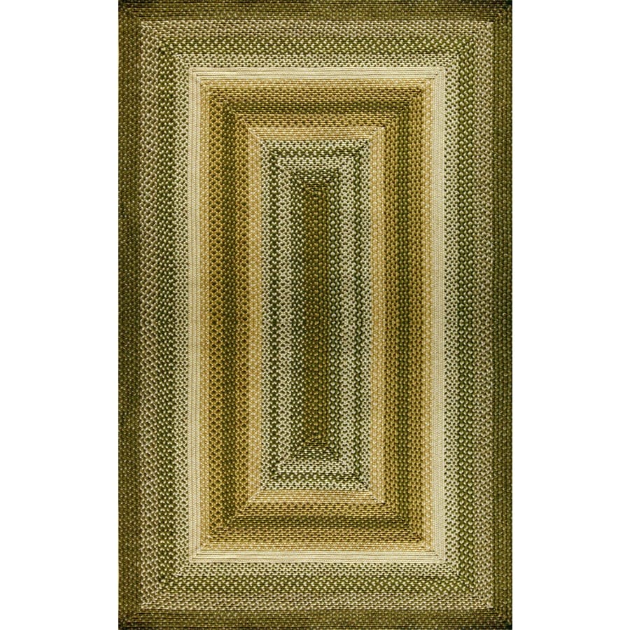 Style Selections Braided Rug Rectangular Indoor and Outdoor Braided