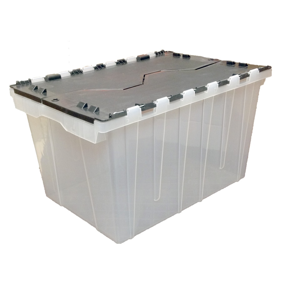 clear plastic tote bins