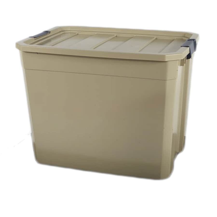 Shop Blue Hawk 27Gallon (108Quart) Bronze Tote with Latching Lid at