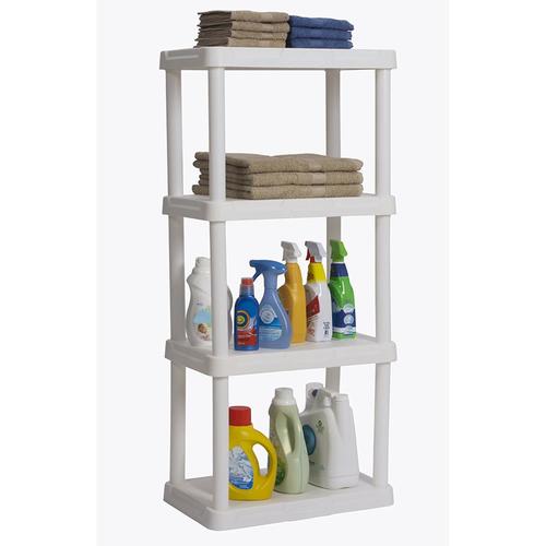 Blue Hawk 48in H x 22in W x 14.25in D 4Tier Plastic Freestanding