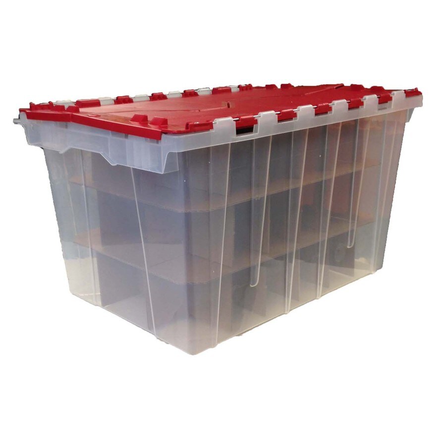 Centrex Quart Red Holiday Tote With Hinged Lid Centrex Quart Red Holiday Tote With Hinged Lid