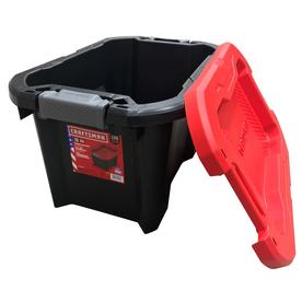 CRAFTSMAN 10-Gallon (40-Quart) Black Tote with Latching Lid