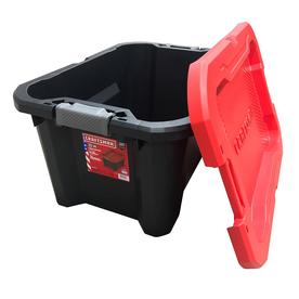 CRAFTSMAN 20-Gallon (80-Quart) Black Tote with Latching Lid