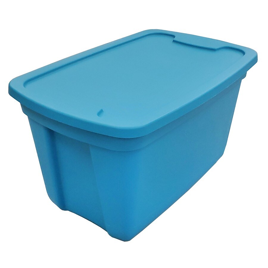 blue storage tote