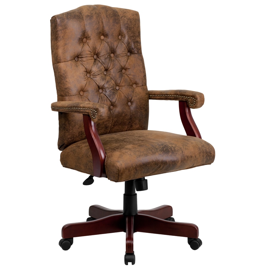 flash-furniture-bomber-brown-microfiber-traditional-adjustable-height-swivel-executive-chair-in