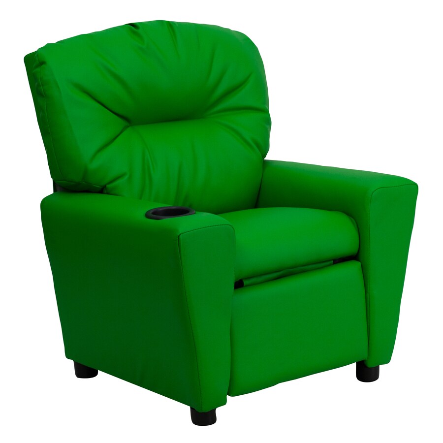Flash Furniture 28-in Green Vinyl Upholstered Kids Accent Chair in the Kids Chairs department at 