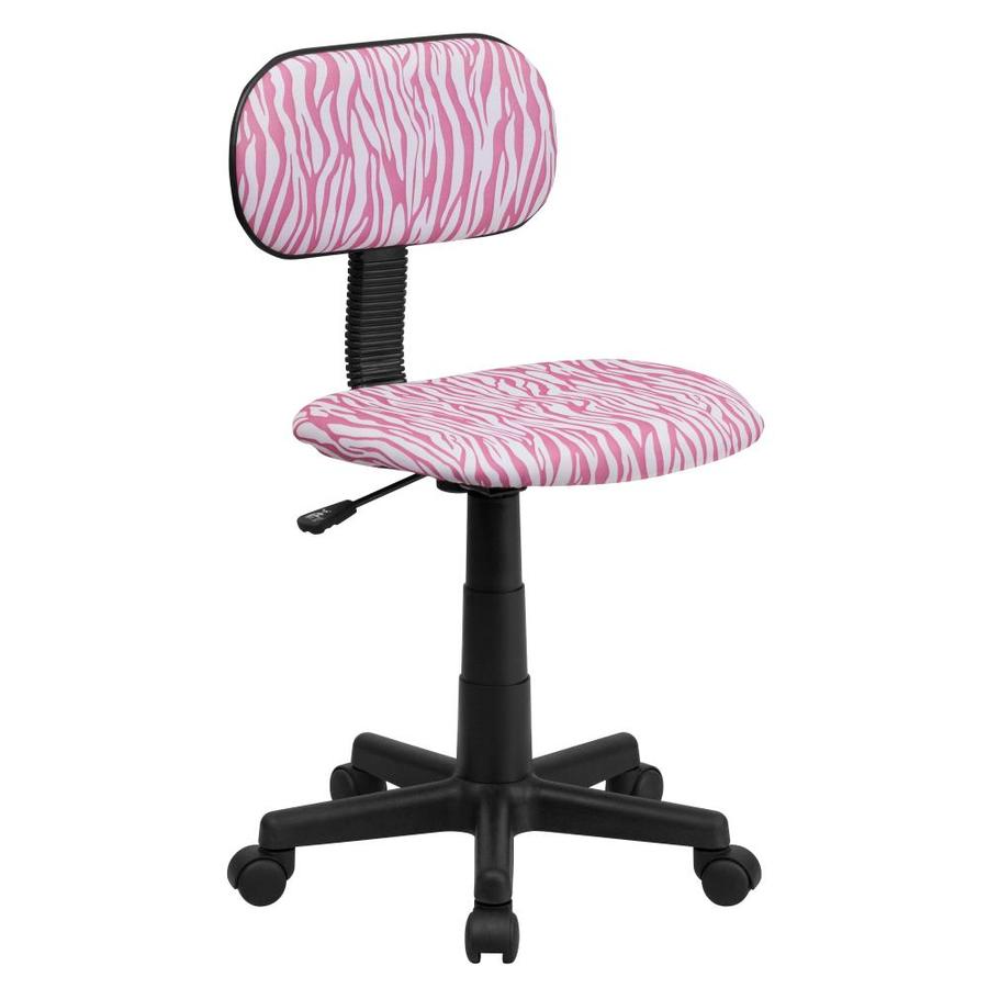 Flash Furniture Pink And White Zebra Print Contemporary Task Chair