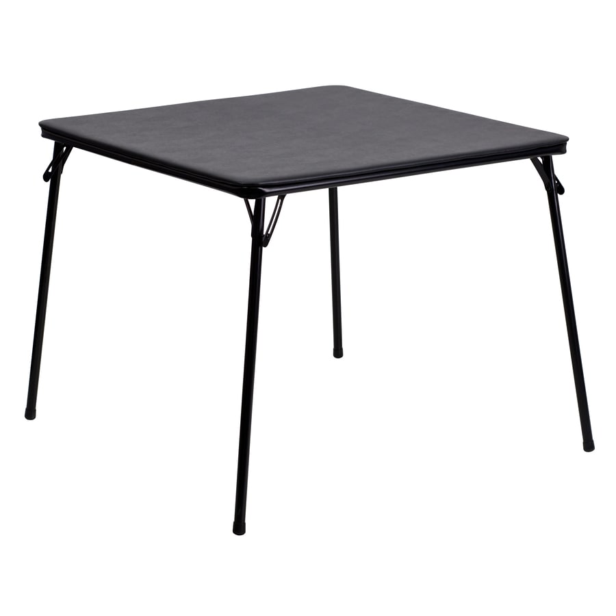 Flash Furniture 33 5 In X 33 5 In Square Black Folding Table At