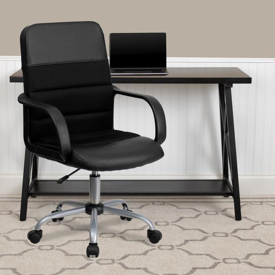 Flash Furniture Black Contemporary Adjustable Height Swivel Task Chair ...