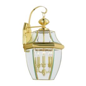 Livex Lighting Monterey 3 - Light Wall Light in  Polished Brass