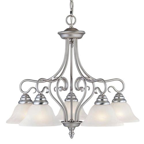 Livex Lighting Coronado 5Light Brushed Nickel Transitional Chandelier