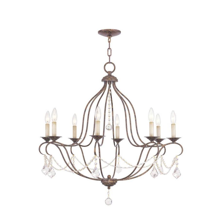 Livex Lighting 6426-48 Chesterfield 6 Light Chandelier Antique Gold Leaf