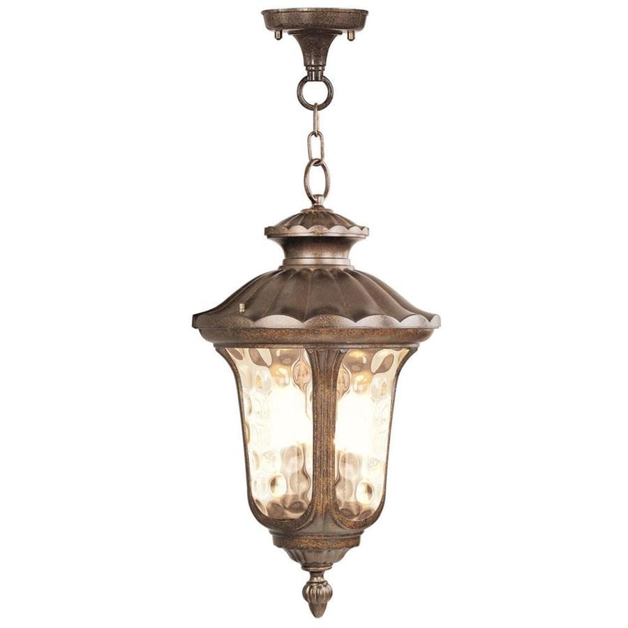 Shop Aberdeen 26-in Moroccan Gold Outdoor Pendant Light at Lowes.com