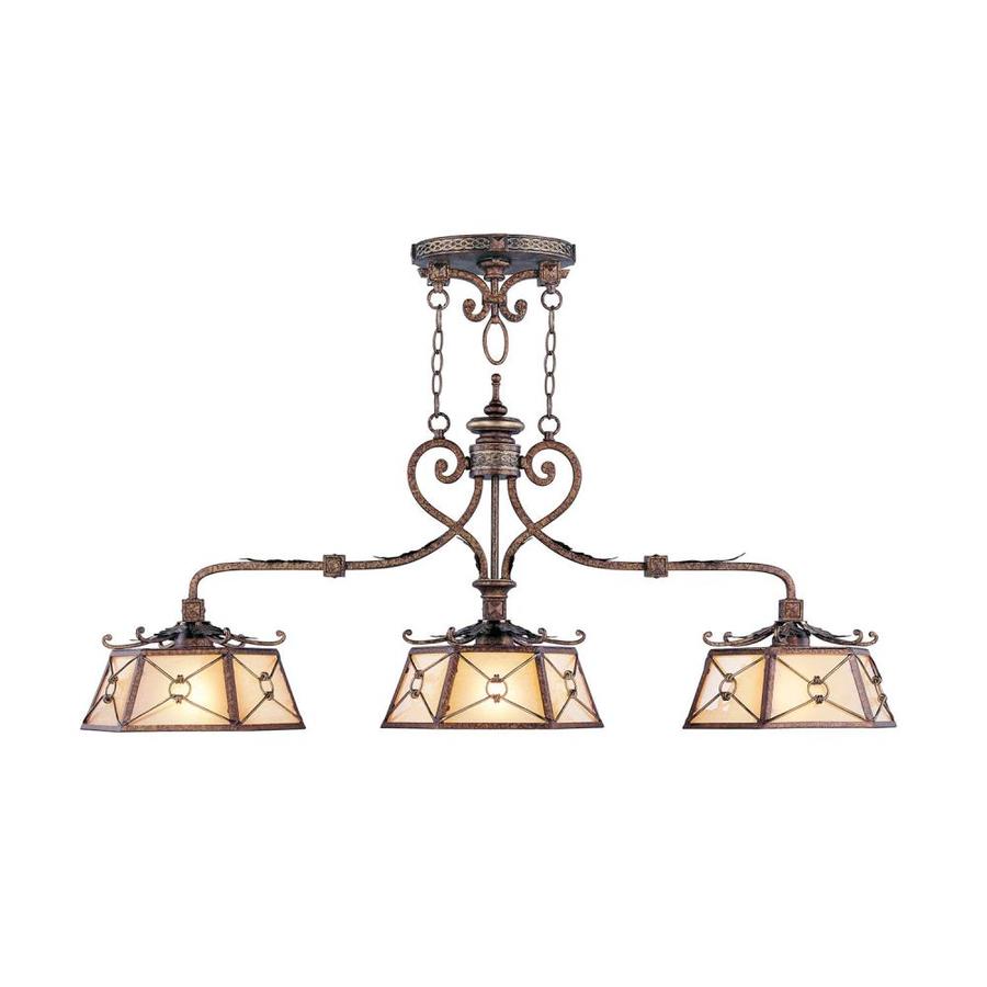 Livex Lighting Bristol Manor 12 In W 3 Light Palacial Bronze Livex Lighting Bristol Manor 12 In W 3 Light Palacial Bronze Traditional Kitchen Island With Tinted Shade