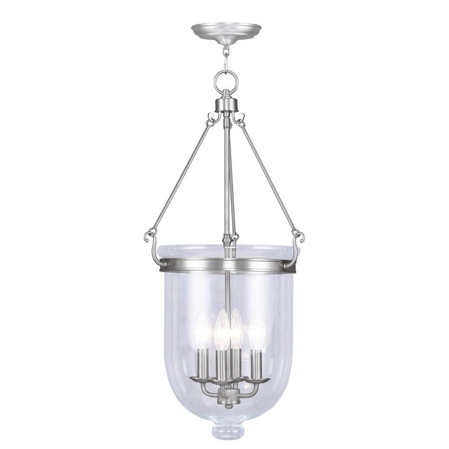 Livex Lighting Jefferson Brushed Nickel Multilight Traditional Clear
