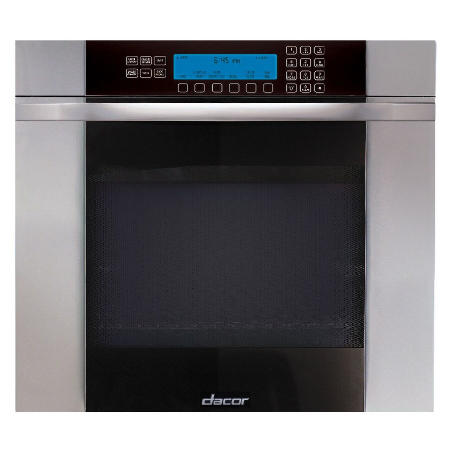 Dacor Selfcleaning Convection Single Electric Wall Oven (Black Glass