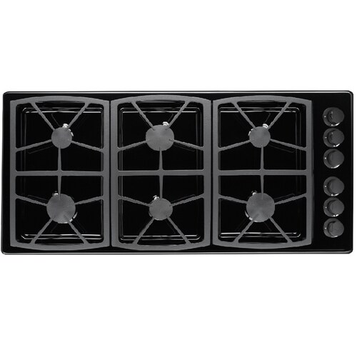 Dacor Classic 6Burner Gas Cooktop (Black) 46in; Actual 46