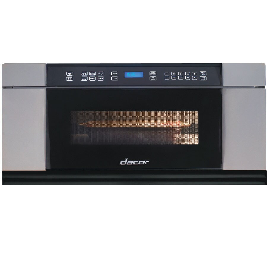 Shop Dacor 1-cu ft Microwave Drawer (Black with Vertical Stainless