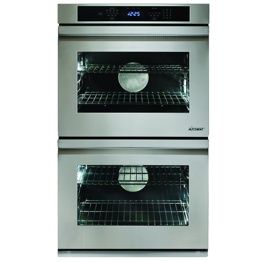 GE 27-in Smart Double Electric Wall Oven Self-cleaning (Stainless