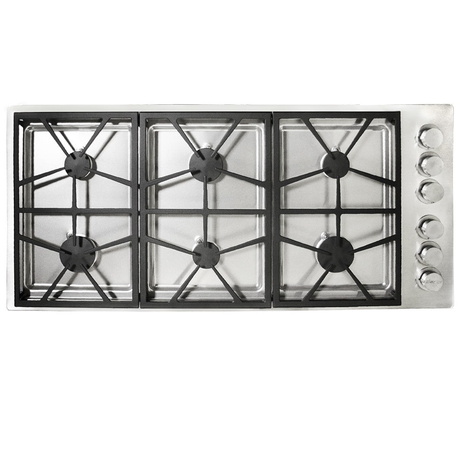 Dacor 6 Burner Gas Cooktop Stainless Steel Common 46 In Actual 46   847364015499 