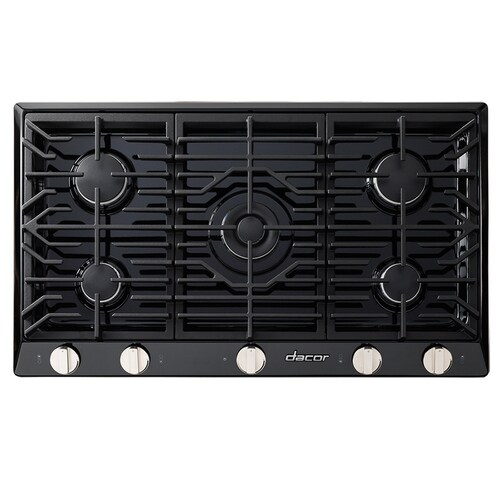 Dacor Renaissance 5Burner Gas Cooktop (Black) 36in; Actual