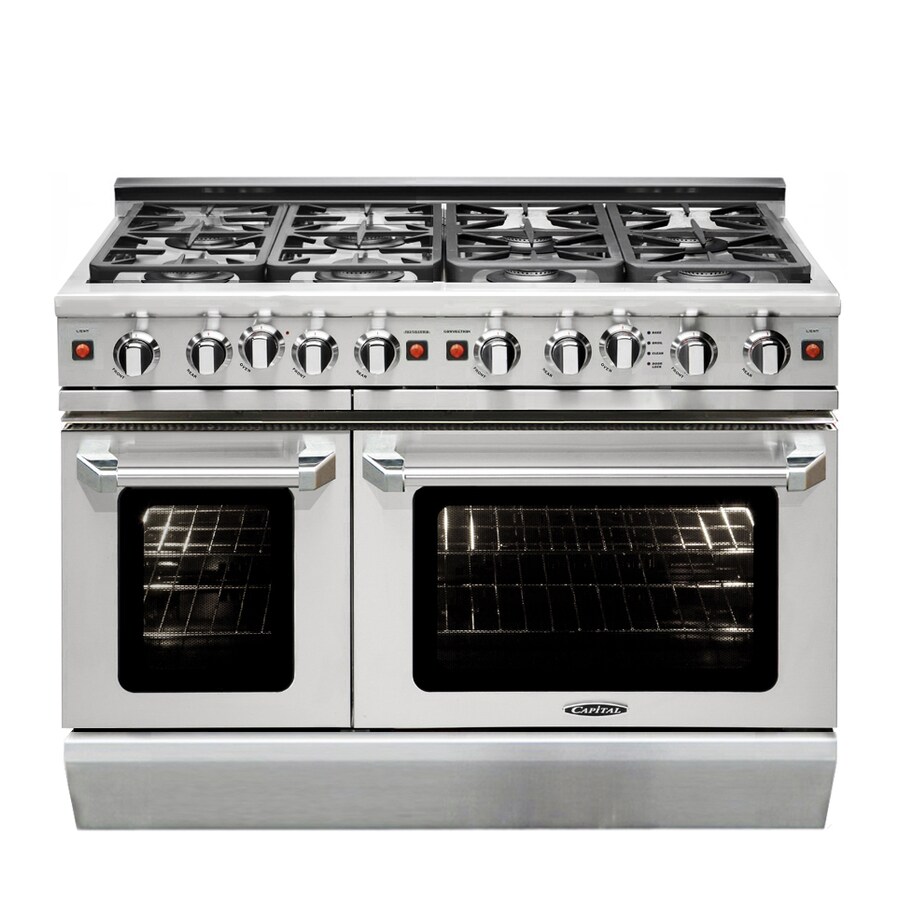 Capital Precision L 48 In 8 Burner 4 6 Cu Ft 2 Cu Ft Self Cleaning