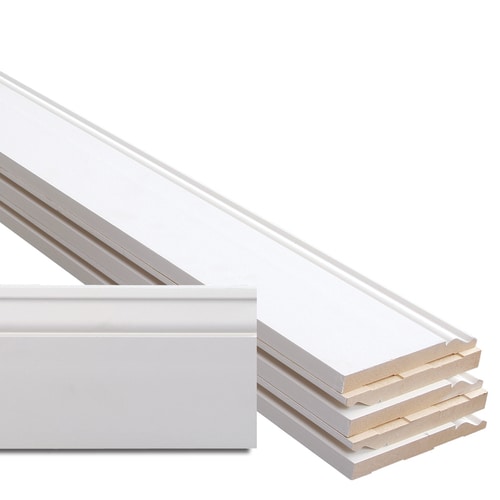 9 16 In X 5 1 4 In X 12 Ft Primed MDF Baseboard Moulding 6 Pack In   847476000000xl 