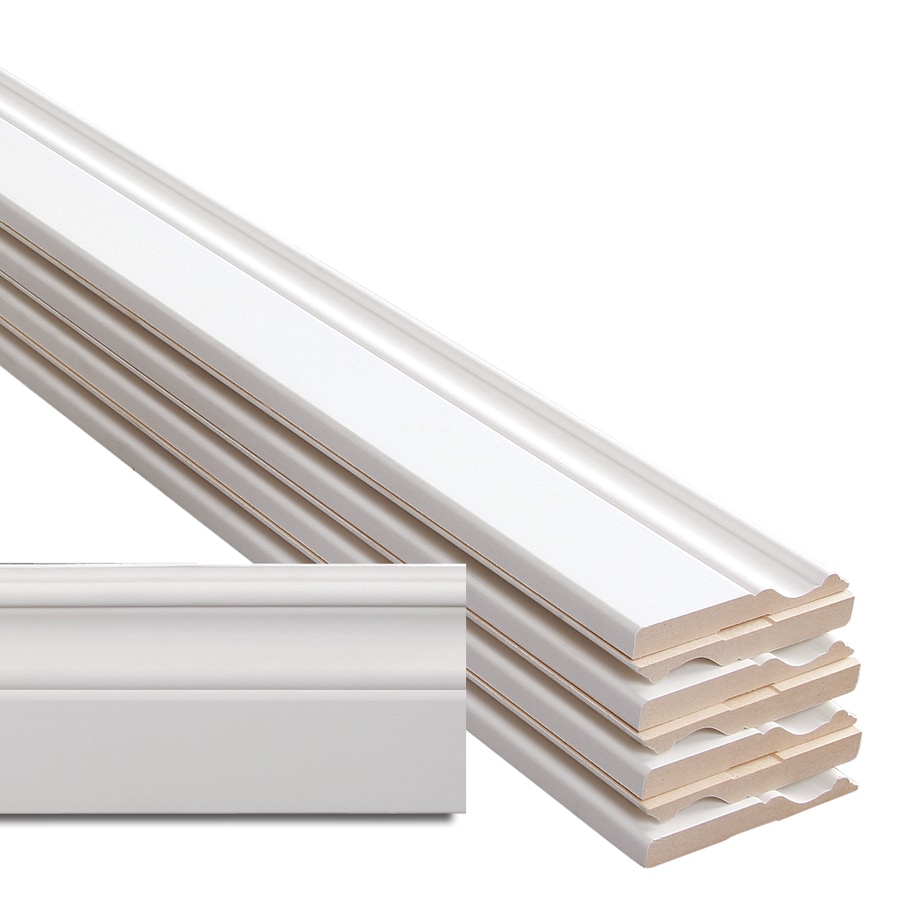 4 In X 12 Ft Primed Mdf Baseboard Moulding Actual 4 In X 12 Ft