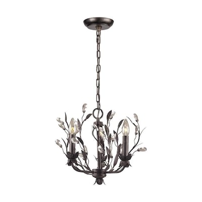 Faun 3 Light Deep Rust Glam Candle Chandelier Faun 3 Light Deep Rust Glam Candle Chandelier