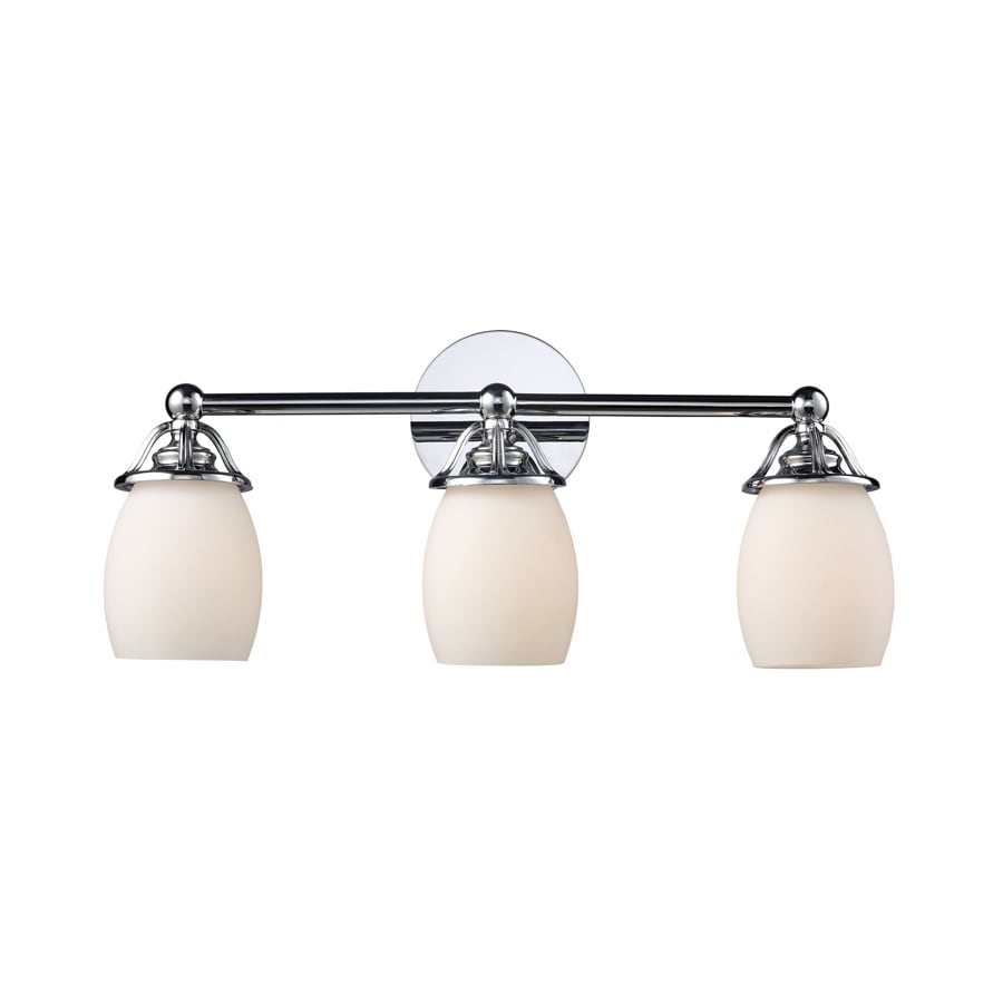 Lowes bathroom deals light fixtures chrome