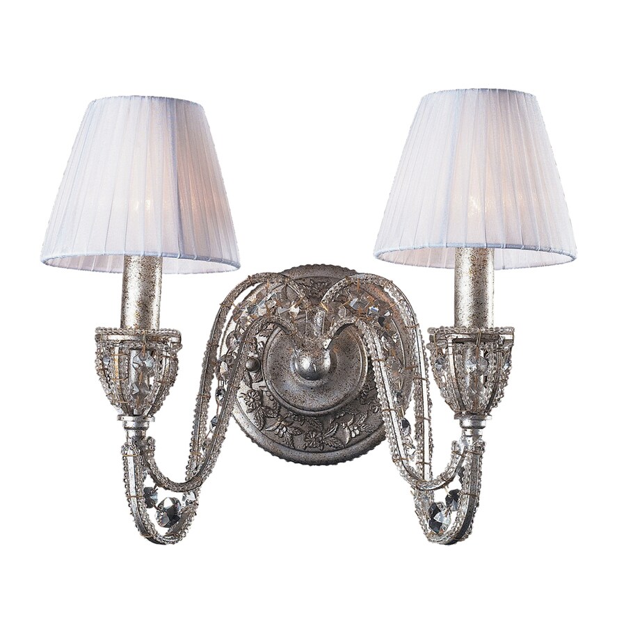 Westmore Lighting WB20326 Fremont 14-in W 2-Light Sunset Silver Wall Sconce