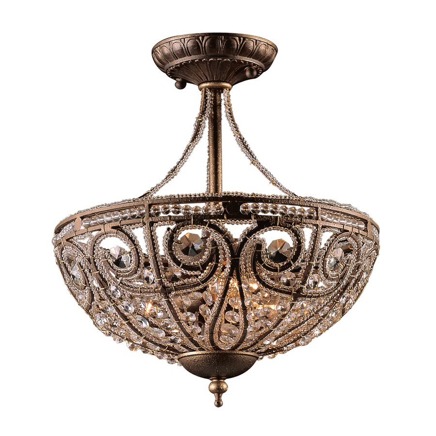 Westmore Lighting Bella 13 In W Dark Bronze No Shades Semi Westmore Lighting Bella 13 In W Dark Bronze No Shades Semi Flush Mount Light