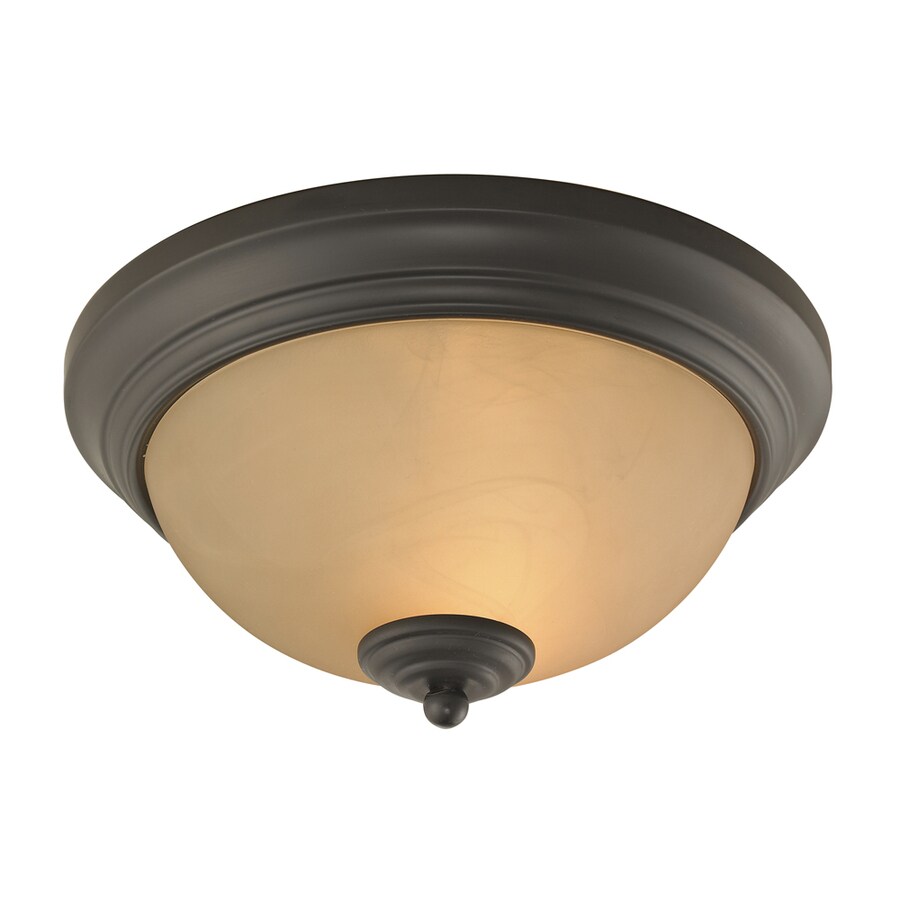 Westmore Lighting 11-in Oil Rubbed Bronze Casual/Transitional Flush Mount Light